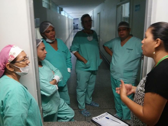 Diretores do SIEMS realizam levantamento de pauta dos profissionais da UNIMED — foto 1
