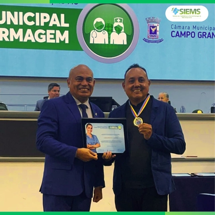Presidente do SIEMS recebe medalha Wanda Horta — foto 1